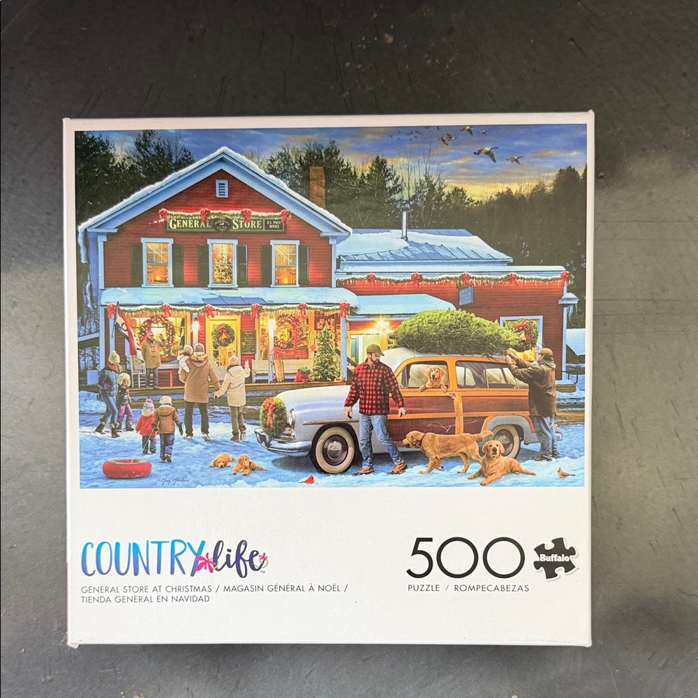 500-Piece Christmas General Store Puzzle - Multi-Color